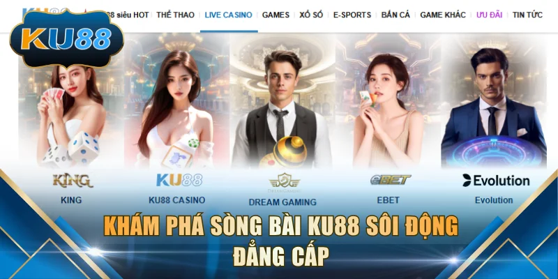 Khám phá sòng bài KU88 sôi động đẳng cấp