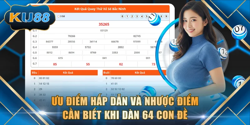 Ưu điểm hấp dẫn và nhược điểm cần biết khi dàn 64 con đề